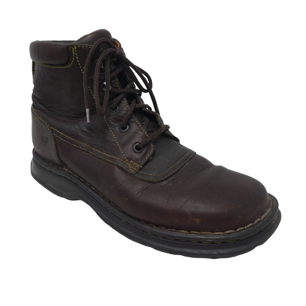 Born Nigel Brown Leather Lace Up Hiker Boots Mens 9